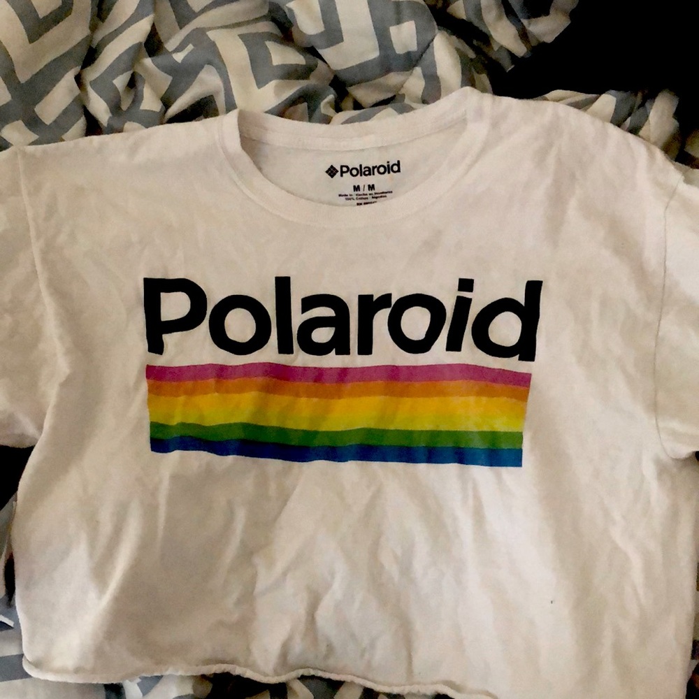 polaroid crop top